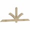 Ekena Millwork Redmond Rough Sawn Timber Gable Bracket, Douglas Fir, 84"W x 28"H x 2"D x 4"F, 8/12 Pitch GBW084X28X0204RED00RDF - alternate 3